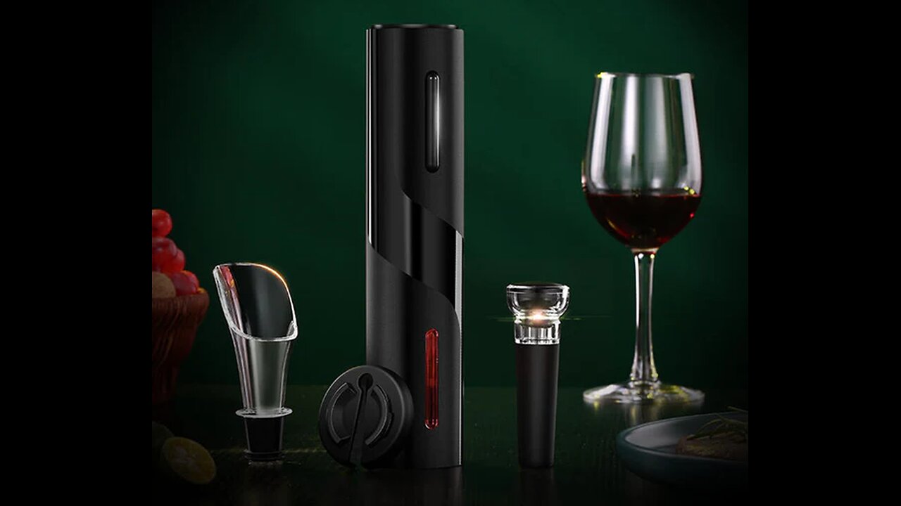 Electric Red Wine Opener Set