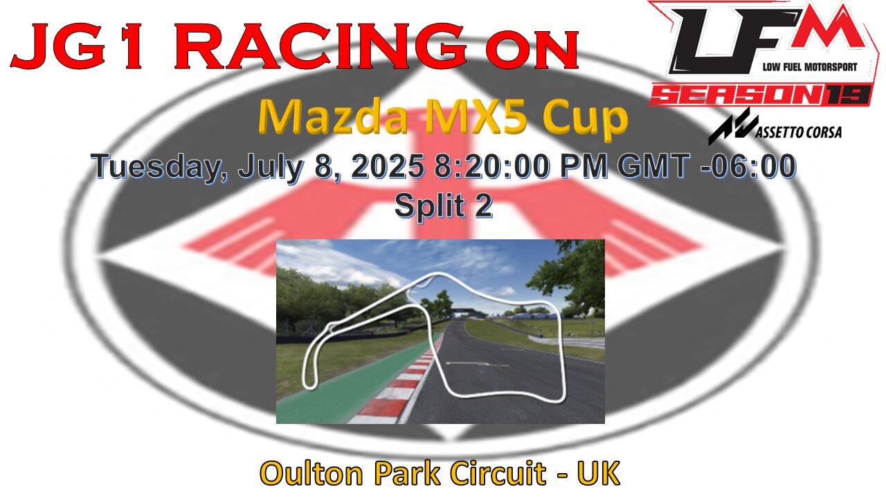 JG1 RACING on LFM - Mazda MX5 - Oulton Park Circuit - UK - Split 2