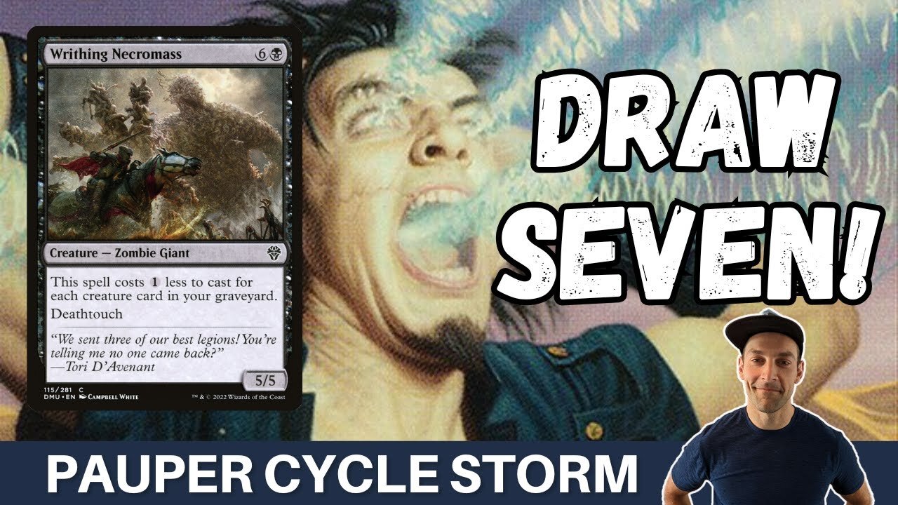 DRAW ALL THE CARDS! Pauper league with Cycle Storm using Rush of Knowledge to power through hate!