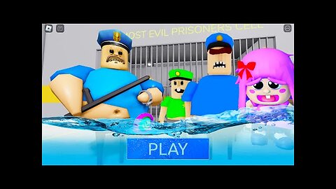 WATER MODE! UPDATE BARRY'S PRISON RUN! And BECOME BABY POLLY, TEAM POLICE HAPPY NEW YEAR! #Obby