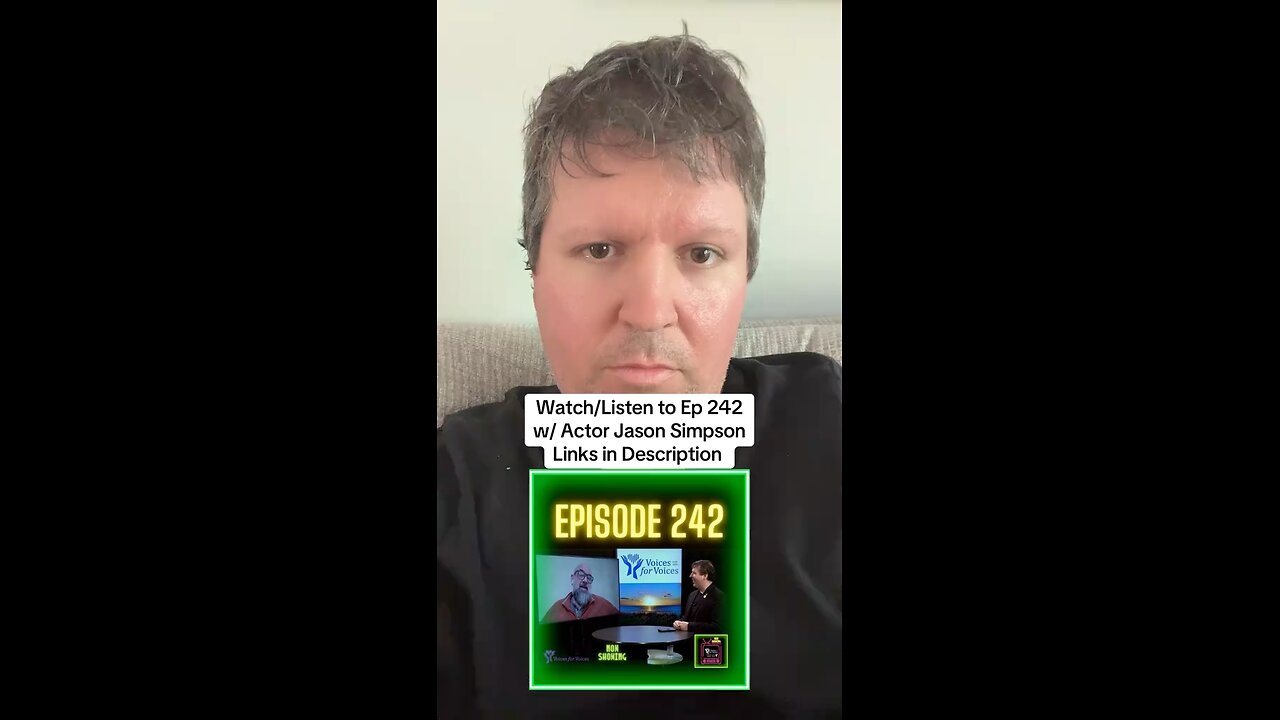 Talent Into Skill: Jason Simpson's Path to Voice Acting Success | Episode 242 is Available
