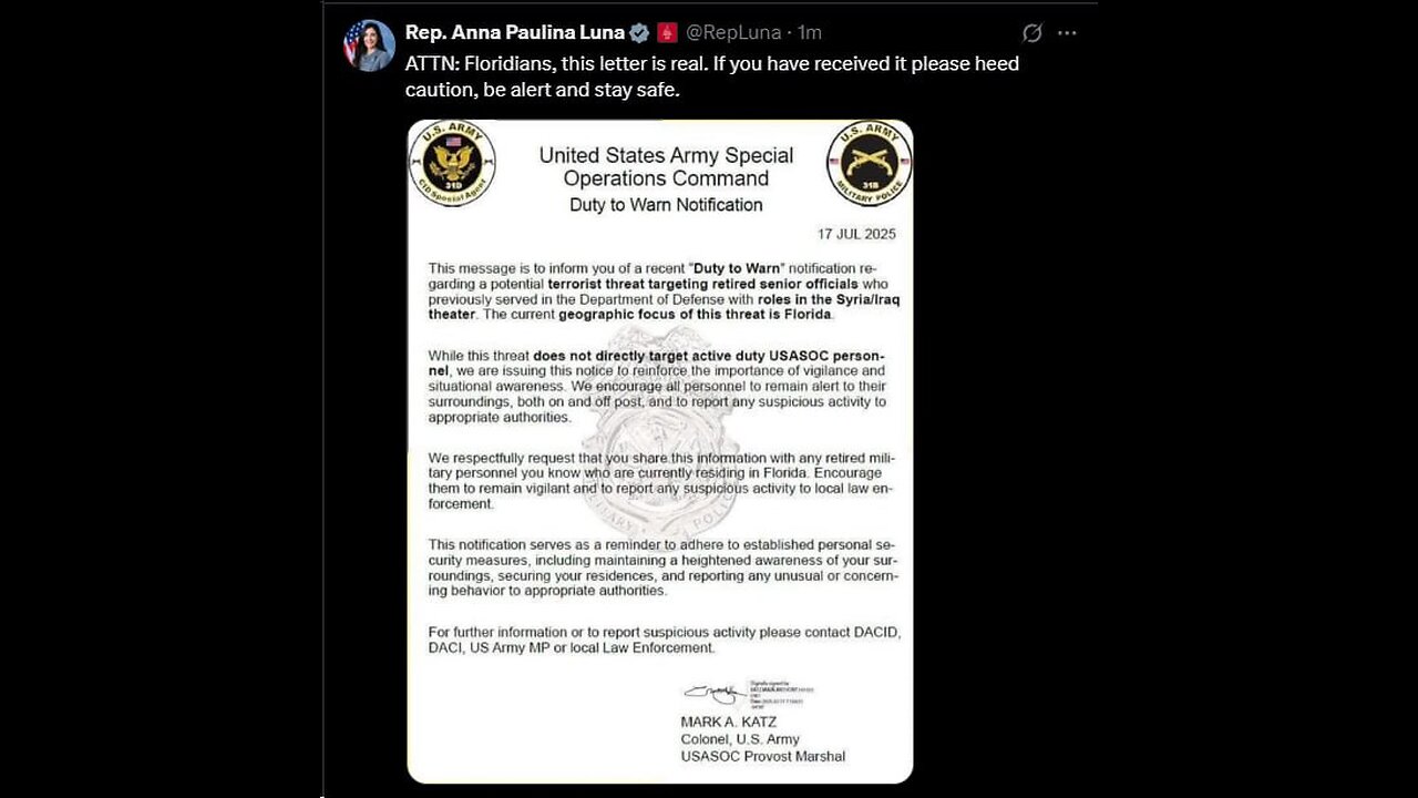 Florida Warning