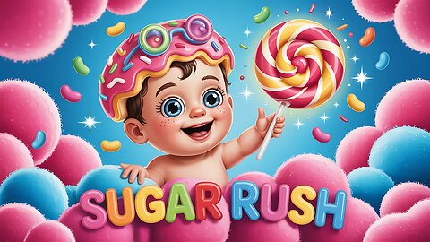 Sugar Rush Candy Song 🍭 | Sweet Cartoon Music Video for Kids | Little Joy Kids 3D Animation