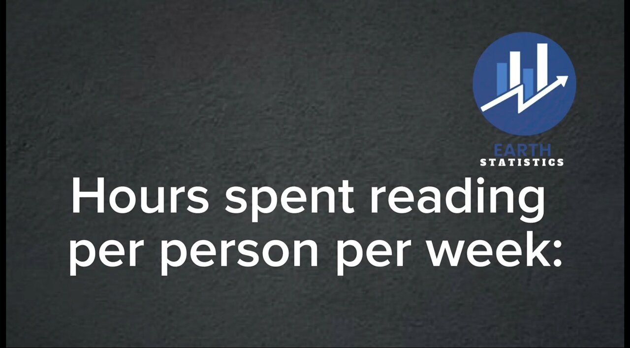 Hours spent reading per person per week