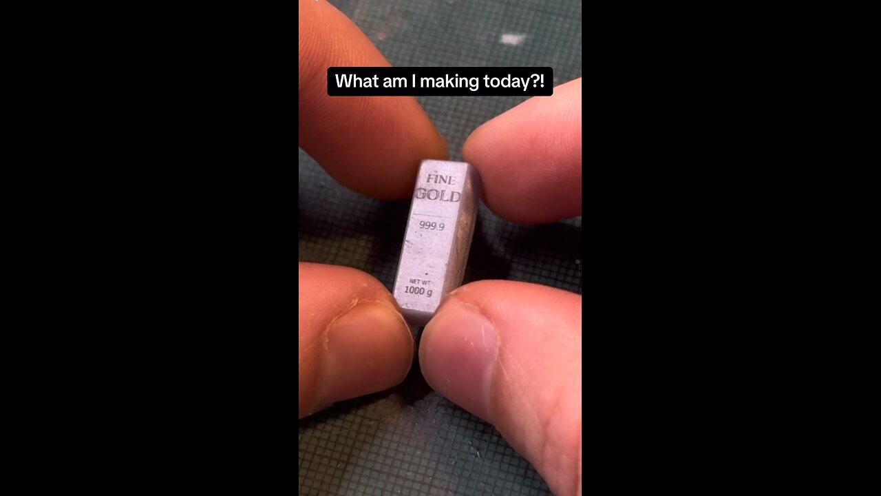 Making miniature gold bars!!