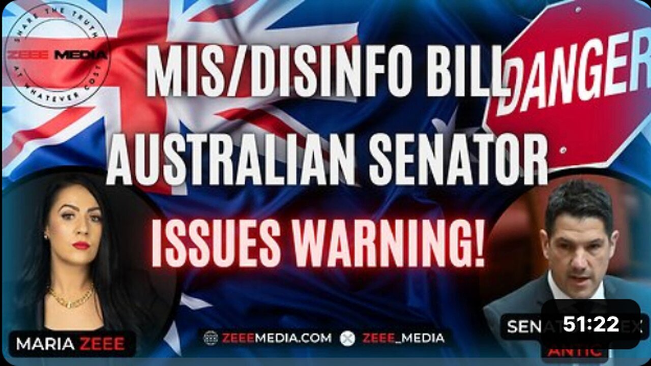 "Australian Senator Alex Antic Warns about Mis_Disinfo Bill"