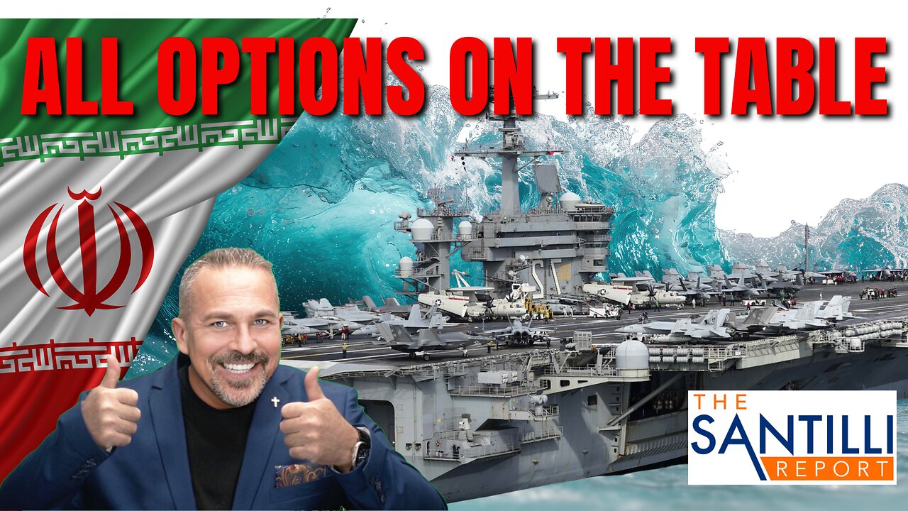 Trump Pre-Positions Military Assets To Middle East In Response To Iran Civilian Slaughter| THE SANTILLI REPORT 1.16.26 1PM