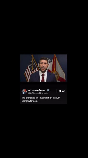 🚨The Attorney General of Florida just Launched an Investigation on JP Morgan!