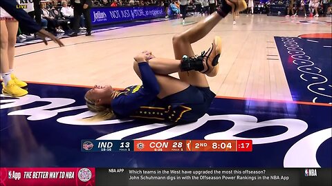 💔 KNEE INJURY, Sophie Cunningham TAKEN OUT by Bria Hartley CRASHING into her | Indiana Fever WNBA