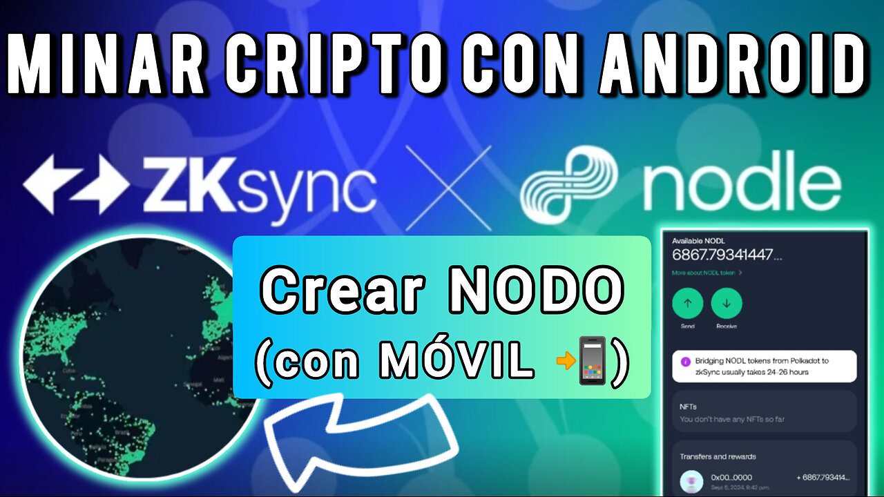 🤑 NODLE CASH MÓVIL 📲 App + Nodo - minar con móvil viejo 👀