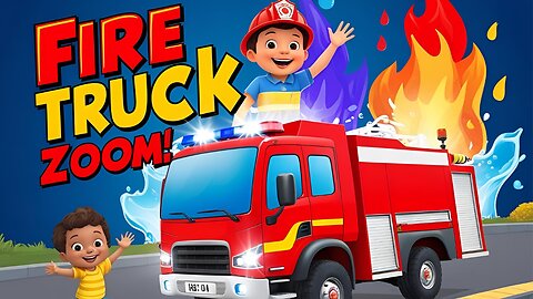 Fire Truck Song | 🚨 The BEST Fire Truck Rhyme for Kids
