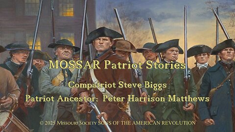 Patriot Peter Harrison Matthews
