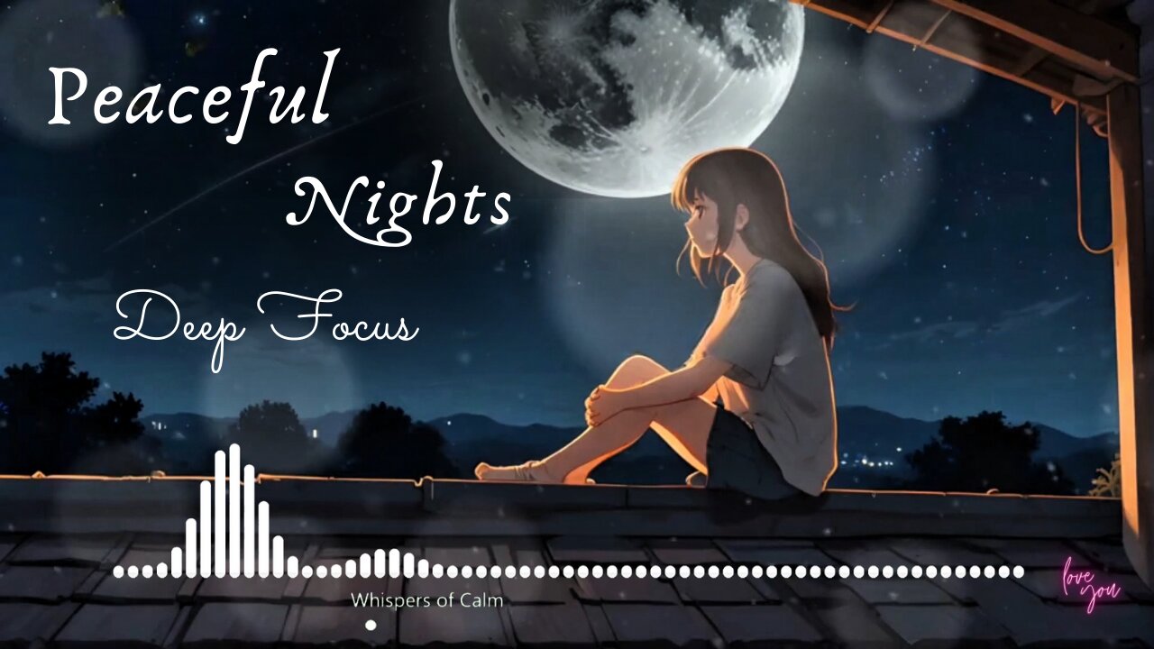 "Whispers of Calm 🌙 1 Hour Lofi for Deep Focus, Sleep & Peaceful Nights | Study, Chill, Relax"