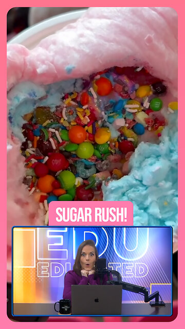 🍭Would You Eat This Cotton Candy Burrito?