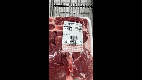 Meat section at Costco