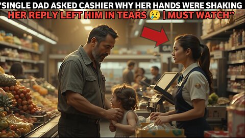“Single Dad Asked Cashier Why Her Hands Were Shaking… Her Reply Left Him In Tears 😢 | Must Watch”