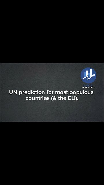 UN prediction for most populous countries (& the EU)...