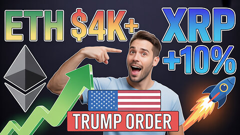 🚨CRYPTO MARKET EXPLODES! ETH Breaks $4K, XRP Surges, Trump’s MASSIVE 401k Order Generational Wealth