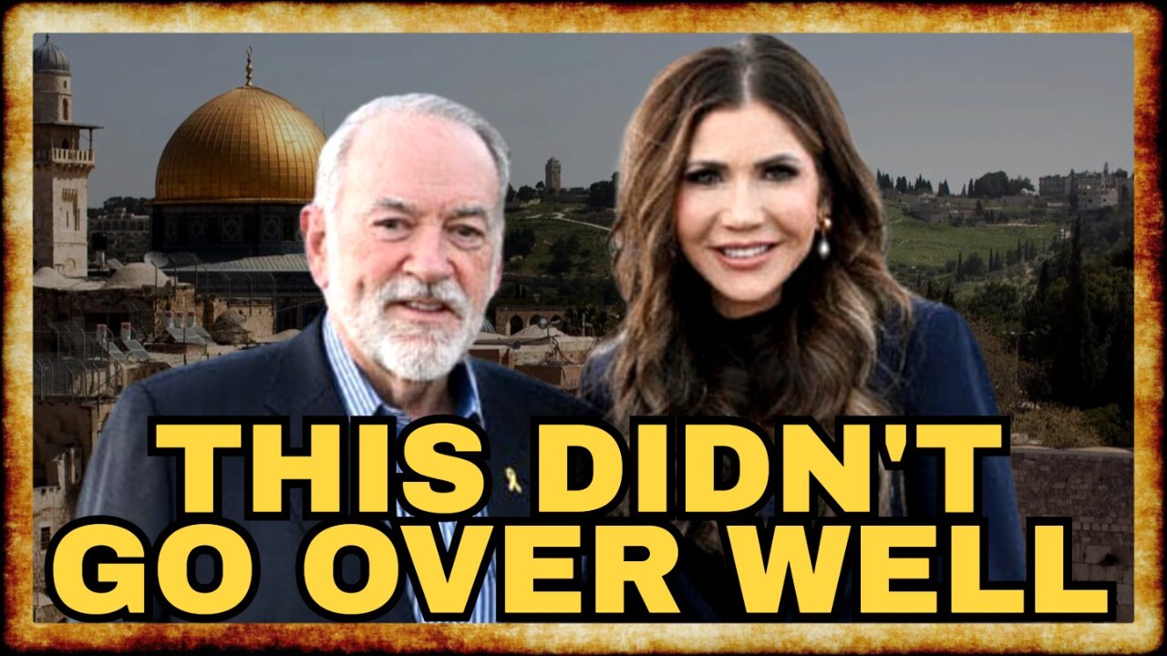 Huckabee, Noem TRASHED BY MAGA For Spending MEMORIAL DAY in ISRAEL