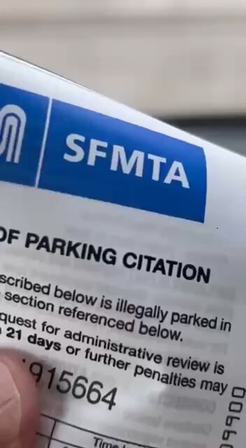 «Only in San Francisco do I get a $100 parking ticket while these guys are shooting