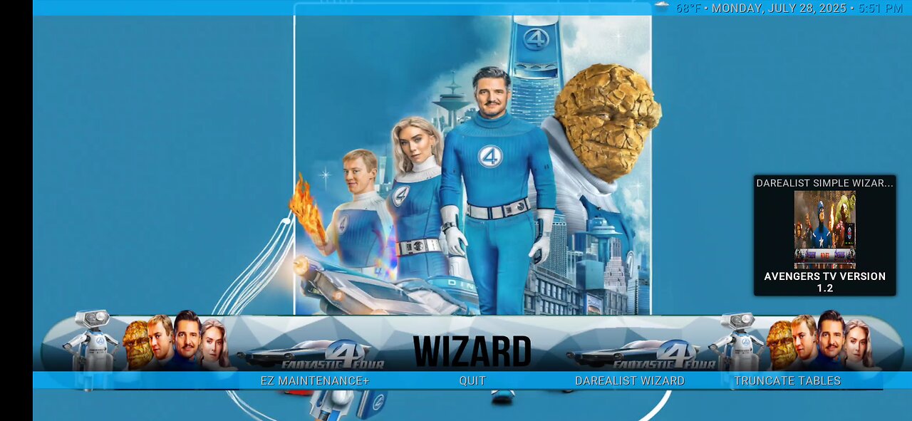 FANTASTIC FOUR KODI BUILD