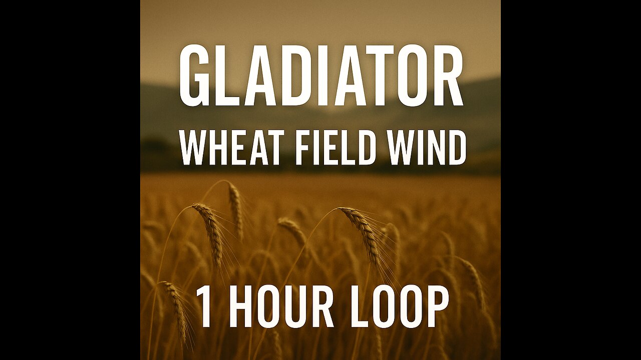 Gladiator Wheat Field Wind | 1 Hour Loop | cool_sounds_on_repeat
