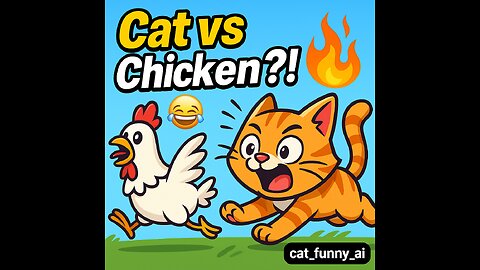 😹 Funny Cat Chases Chicken and Wins! | Hilarious Animal Video 🐔🔥
