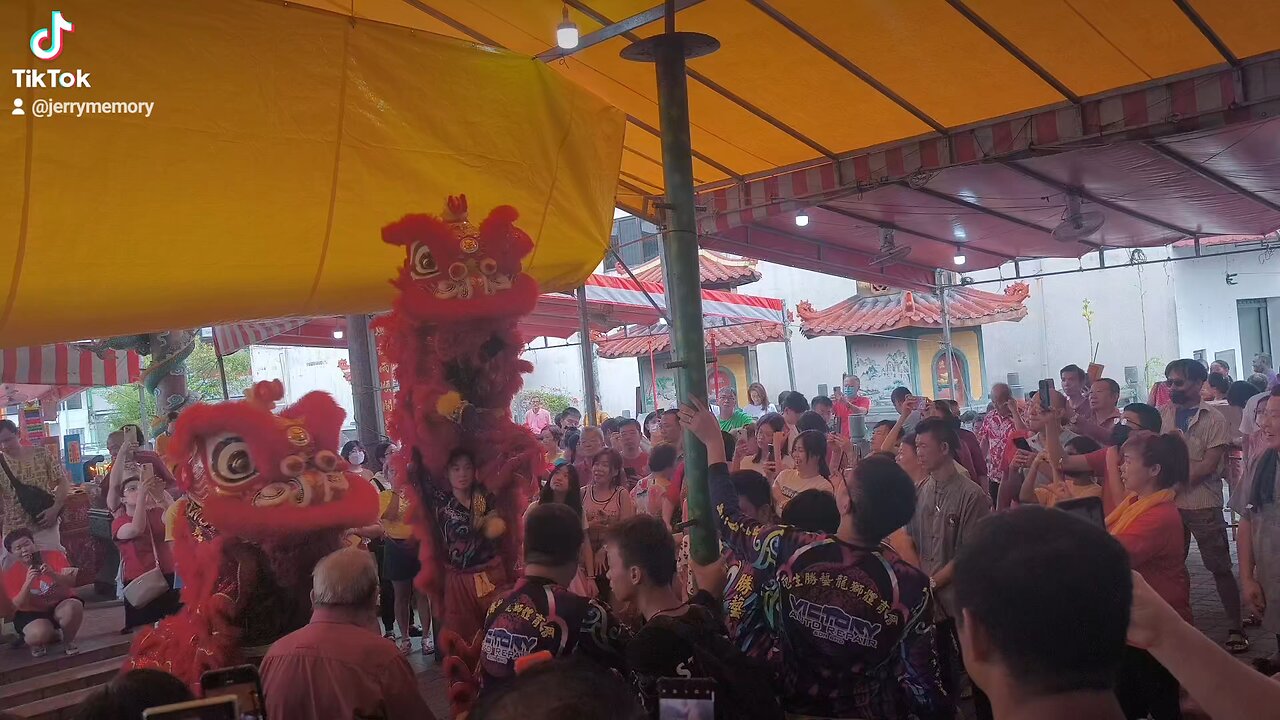 chinese lion dance