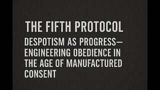 The Fifth Protocol: Despotism as Progress – Engineering Obedience in the Age of Manufactured Consent