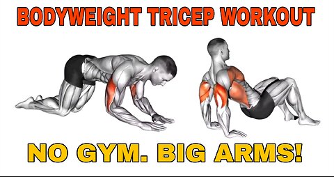 ULTIMATE TRICEP HOME WORKOUT 💪🔥 No Equipment Needed | Build Big Arms Fast!