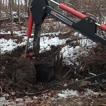 Man vs. Stubborn Stump_ Watch the Snow-Covered Showdown! #homesteading #livingoffgrid #offgrid