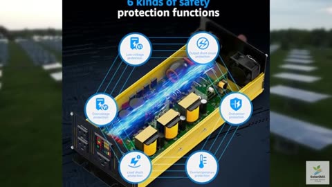 XWJNE 1200 Watt Pure Sine Wave Inverter 12V DC to 120V AC 2400W Peak Power with