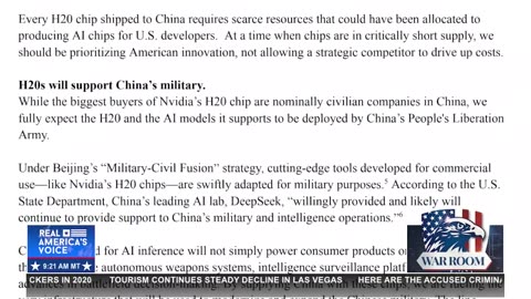AI: CHINA VS THE US, A LETTER OF CONCERN SENT TO POTUS