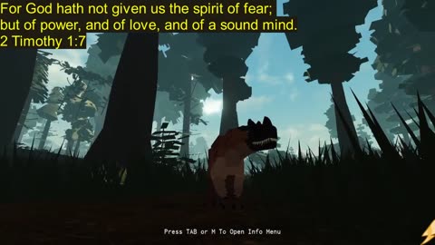 Dinosaur Bible Verse of Awesomeness 2 Timothy 1:7