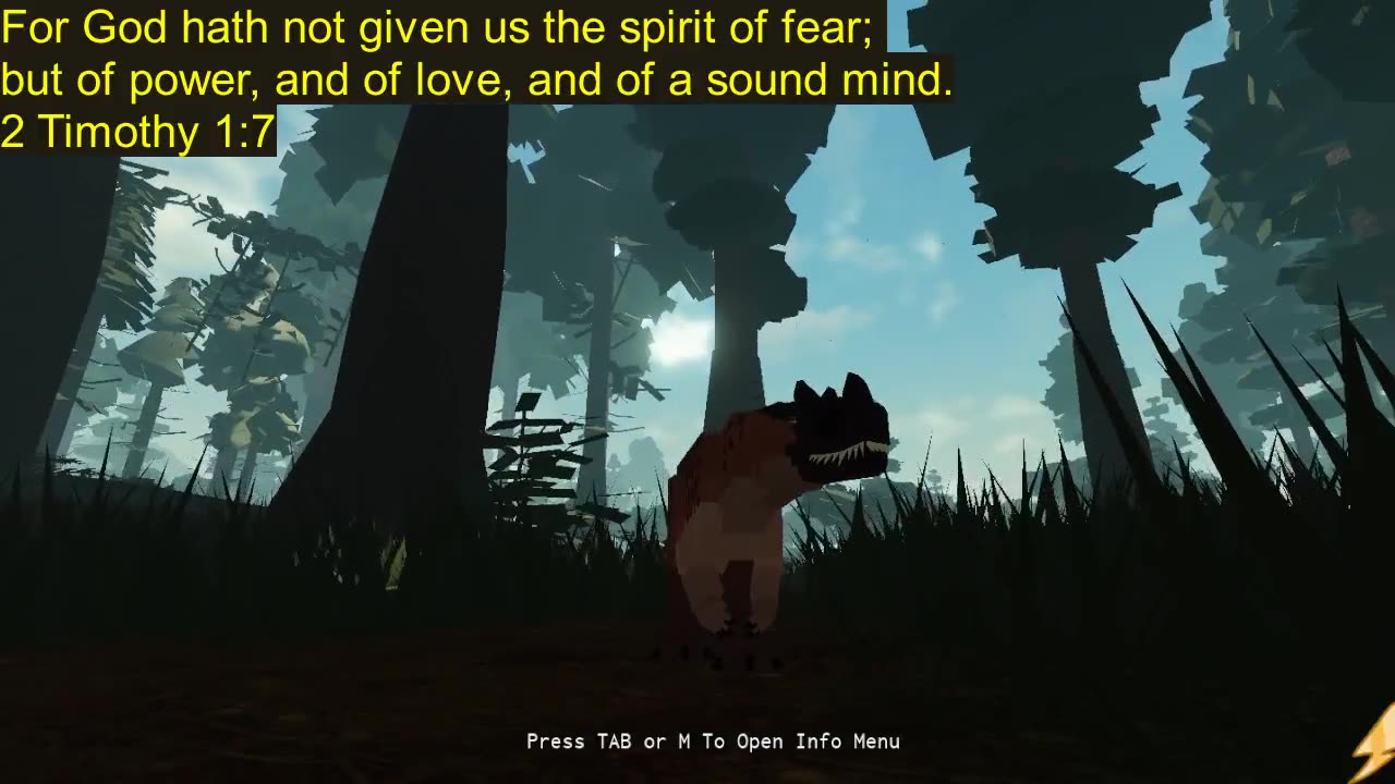 Dinosaur Bible Verse of Awesomeness 2 Timothy 1:7