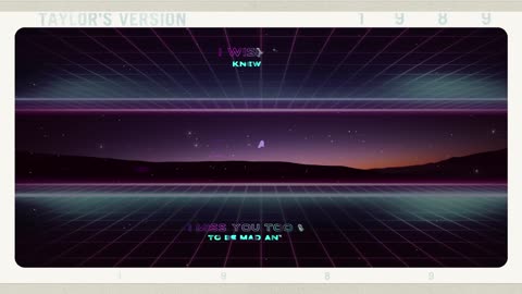 Taylor Swift - I Wish You Would (Taylor's Version) (Lyric Video)