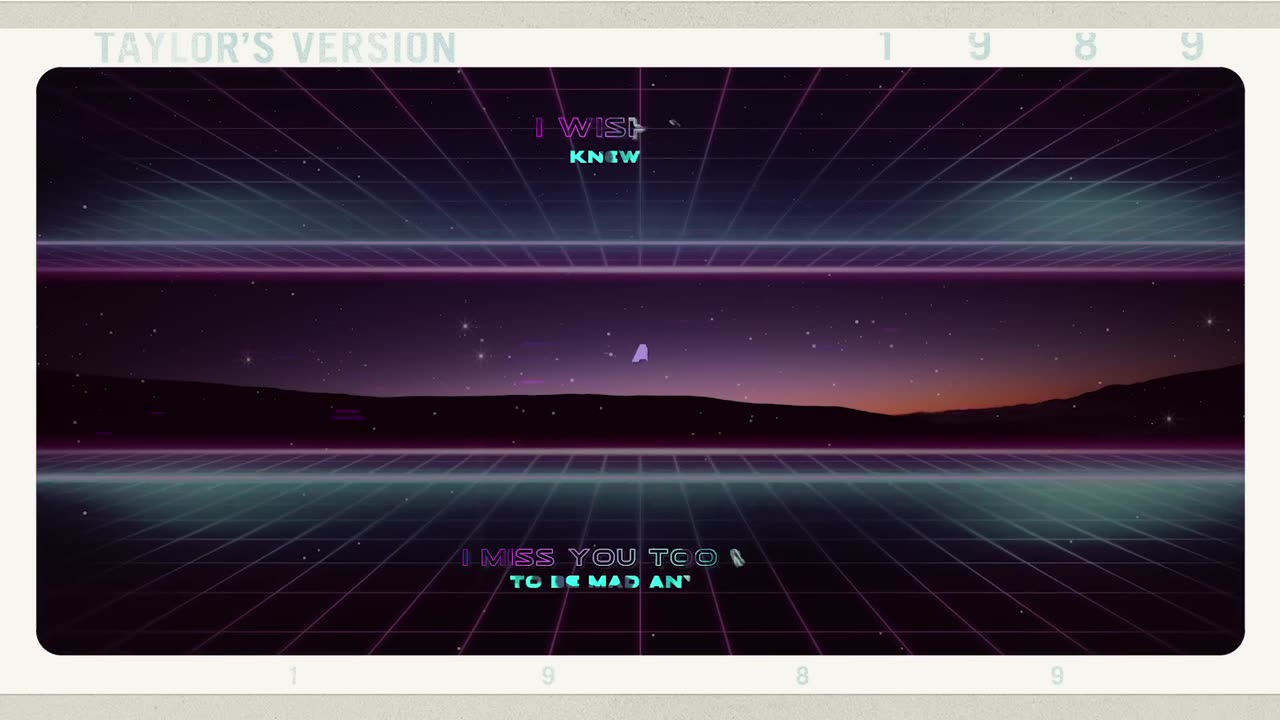 Taylor Swift - I Wish You Would (Taylor's Version) (Lyric Video)