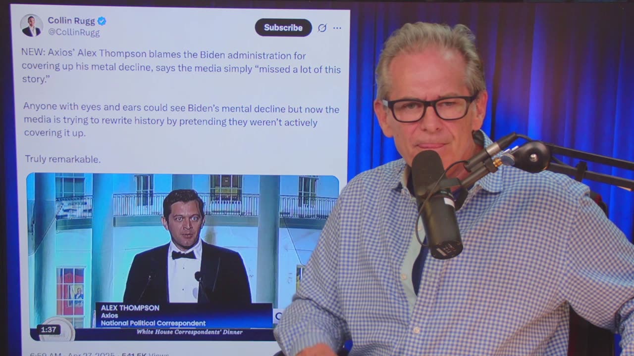 According to Axios Alex Thompson the media missed a lot concerning Bidens mental decline