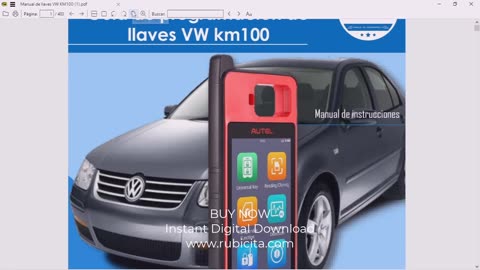 Guía de programación de llaves Volkswagen con AUTEL KM100 Guia PDF Español