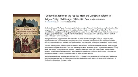Under the Shadow of the Papacy From the Gregorian Reform to Avignon (11th–14th Century