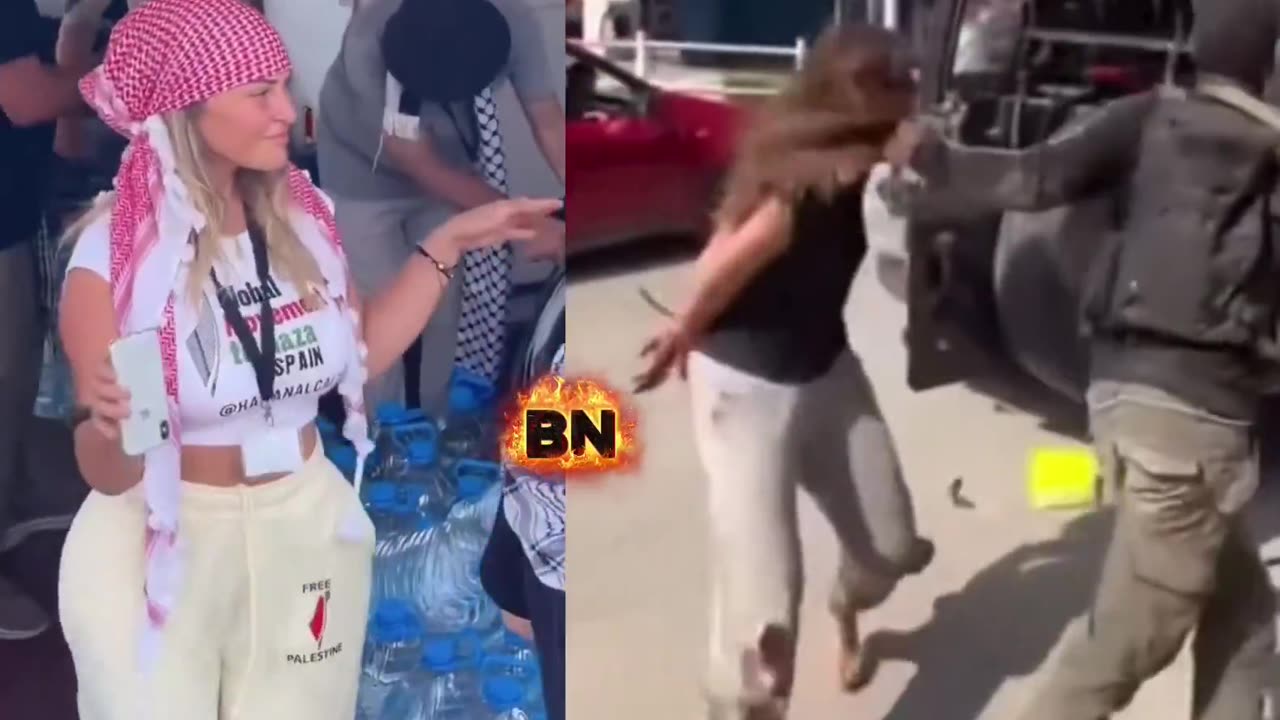 The woman on the left is on a flotilla right now supporting those who kidnapped