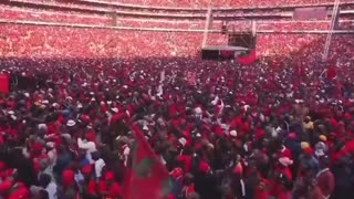 African communist leader Julius Malema sang the battle song "Kill the Boers, Kill the Farmers"