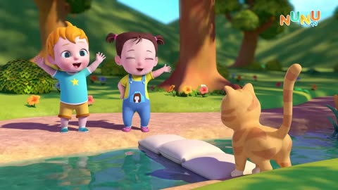 London Bridge Is Falling Down _ Baby Helping Cat _ Nursery Rhymes & Kids Songs _ NuNu Tv