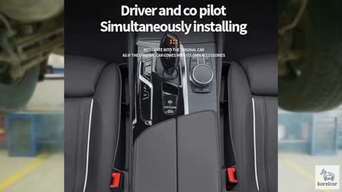 Edotim Car Seat Gap Filler, Seat Gap Organizer with Phone Holder, Car Seat Acces