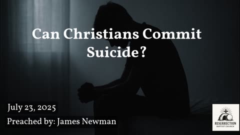 Can Christians Commit Suicide?