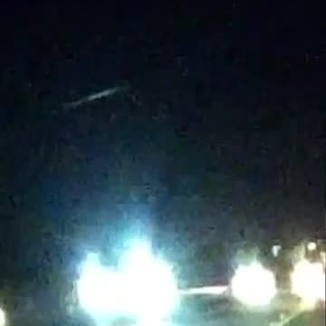 Dashcam footage captures massive fireball flying across the Texas sky