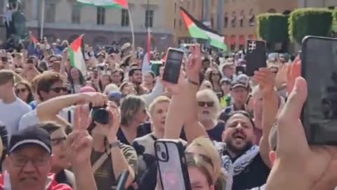 Greta stirs up Islamic crowd in Sweden. Who pays her to do this?