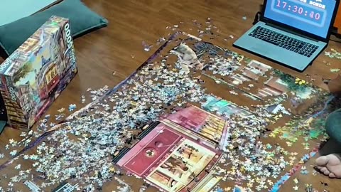 Timelapse Assembly of 5.000 Piece Puzzle