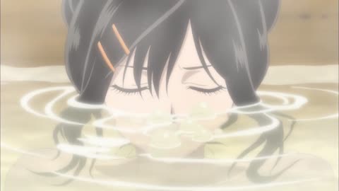 Anime Blood-C- When a talking cat arrive in the bath to talk to you