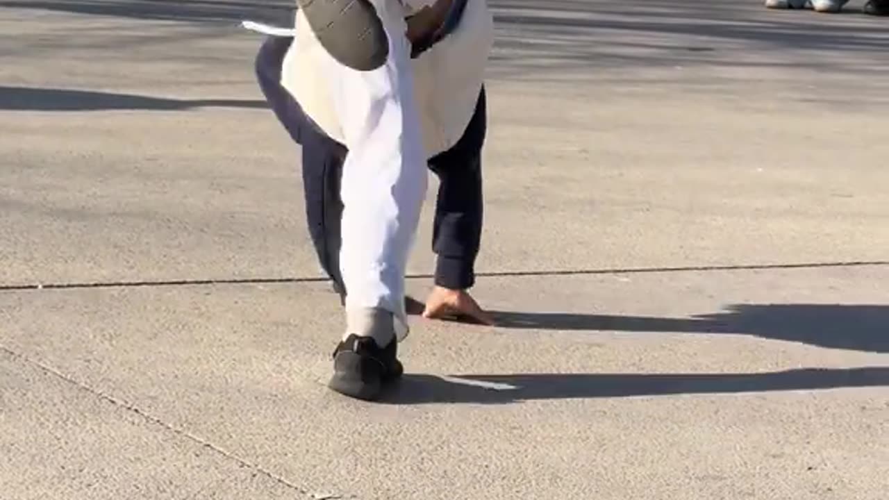 Dancing on the street